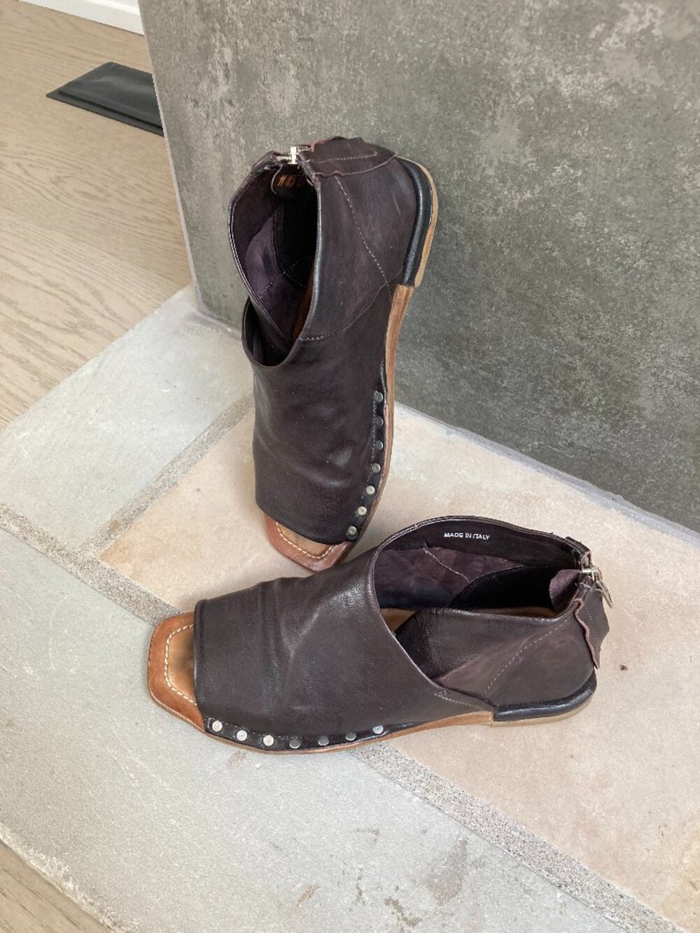 A.S.98 Italian Leather Shoes, size 38 (US 8), Brown